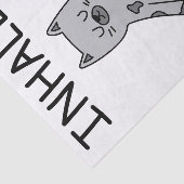 Inhale Exhale Yoga Cat Seidenpapier (Ausschnitt)