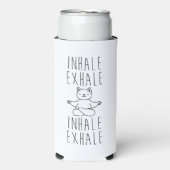 inhale Exhale yoga cat Selters Dosenkühler (Seltzer Vorderseite)