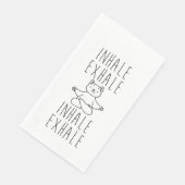 inhale Exhale yoga cat Serviette (Ecke)