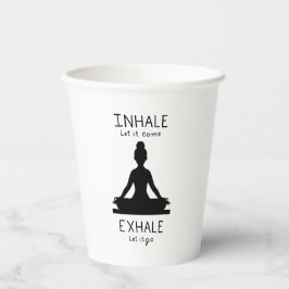 Inhale Exhale Yoga Pappbecher