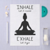 Inhale Exhale Yoga Seidenpapier (Handwerk)