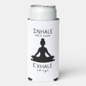 Inhale Exhale Yoga Selters Dosenkühler (Seltzer Vorderseite)