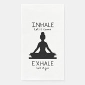 Inhale Exhale Yoga Serviette (Vorderseite)