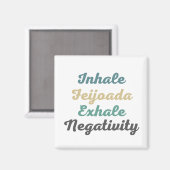 Inhale Feijoada Exhale Negativationsmagnete Magnet (Vorderseite/Rückseite)