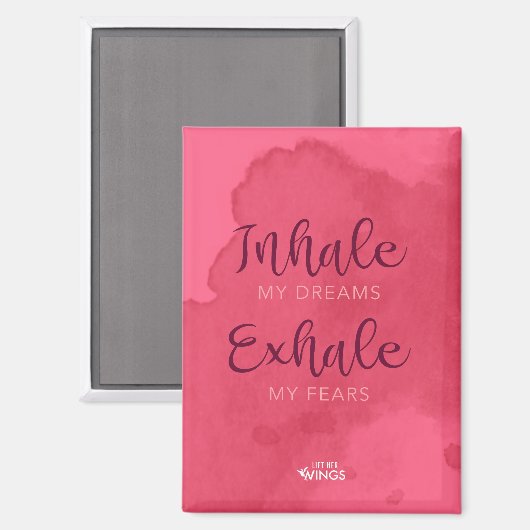 “Inhale My Dreams” — Magnet (Vorderseite/Rückseite)