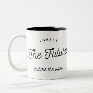inhale the future zweifarbige tasse