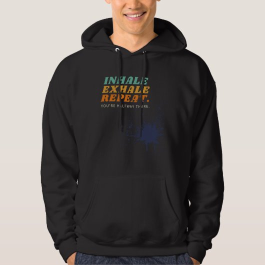 Inhaleexhalerepeat Farbiger Schlag Hoodie (Vorderseite)