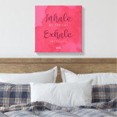 "Inhaliere meine Träume" — Starke Leinwand (Insitu (Schlafzimmer))