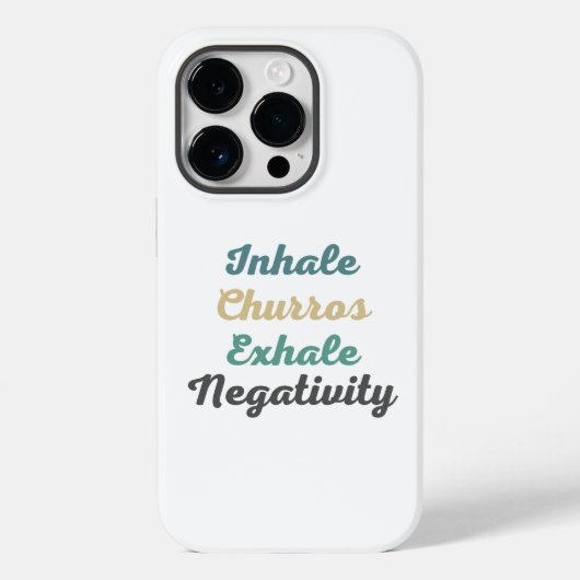 Inhalieren Churros Exhale Negativity Handy Case (Rückseite)