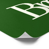 Inhalieren der Exhale-Atmung Entspannend Poster (Ecke)