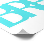 Inhalieren der Exhale-Atmung | Entspannend Poster (Ecke)