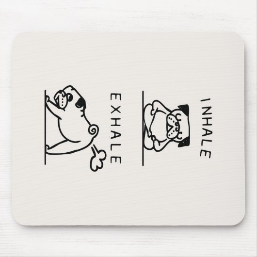 Inhalieren des Exhale-Mops Mousepad (Vorne)
