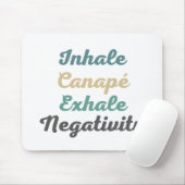 Inhalieren eines Canapé-Exhale-Negativitätsmuskels Mousepad (Mit Mouse)