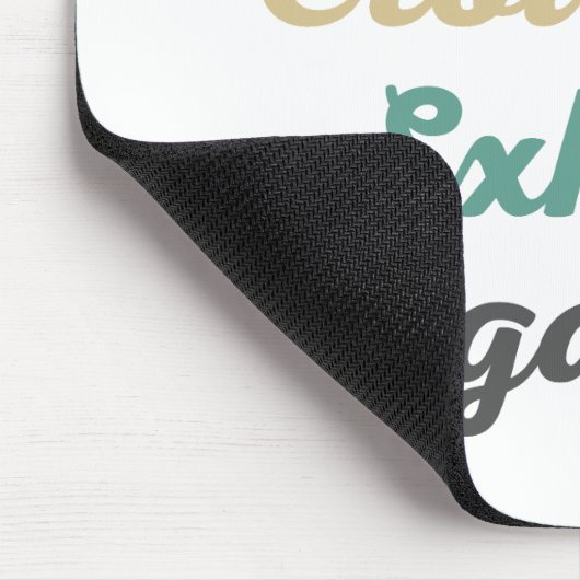 Inhalieren eines Croissant Exhale Negativativitäts Mousepad (Ecke)