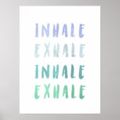 Inhalieren eines Exhale-Bejahungspakets für die ps Poster (Vorne)