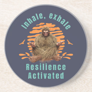 Inhalieren, Exhale Resilienz aktiviert Bigfoot Getränkeuntersetzer
