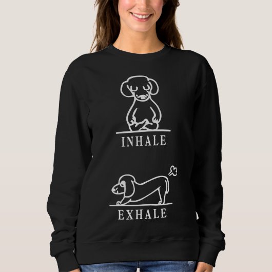 Inhalieren Exhale Spitz Funny 113 Sweatshirt (Vorderseite)