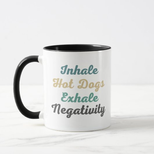 Inhalieren heiße Hunde Exhale Negativity Tasse n C (Links)
