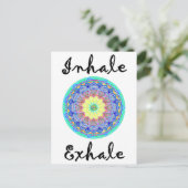 inhalieren postkarte (Stehend Vorderseite)