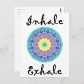 inhalieren postkarte (Vorne/Hinten)