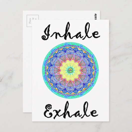 inhalieren postkarte (Vorne/Hinten)