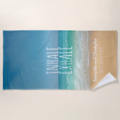 Inhalieren Sie ausatmen karibische Strandtuch (Vorderseite)