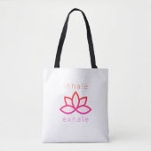 Inhalieren Sie den Yogatensack mit Lotus-Blume Tasche (Vorderseite)