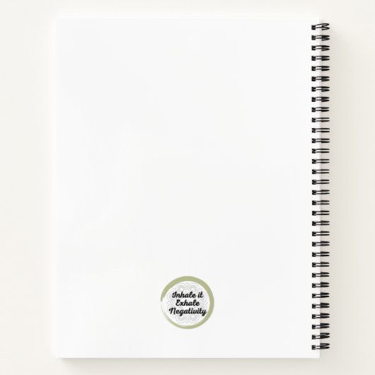 Inhalieren Sie ein Kaffeemaschine-NegativNotebook Notizblock (Rückseite)