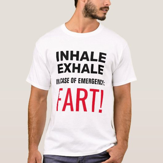 Inhalieren Sie Exhale Funny T-Shirt (Vorderseite)