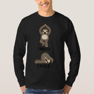 Inhalieren Sie Exhale Sloth Yoga T-Shirt
