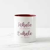 Inhalieren Sie meine Träume - 11 oz. Mug Zweifarbige Tasse (Mittel)