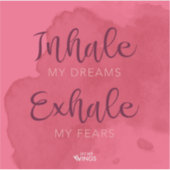 "Inhalieren Sie meine Träume" — Vinyl Sticker (Vorderseite)