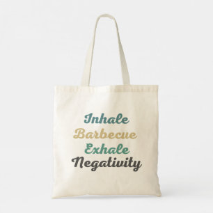 Inhalieren von Barbecue Exhale Negativity Shopping Tragetasche