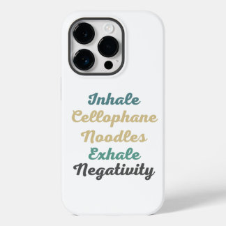Inhalieren von Cellophan-Noodles Exhale-Negativitä Case-Mate iPhone 14 Pro Hülle