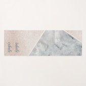 Inhalieren von Exhale Moderner Glitzer Sprinkle un Yogamatte (Vorderseite (Horizontal))