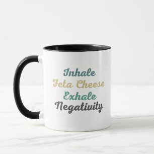 Inhalieren von Feta Cheese Exhale Negativativation Tasse