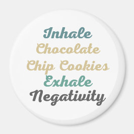 Inhalieren von Schokolade Chip Cookies Exhale Nega Magnet