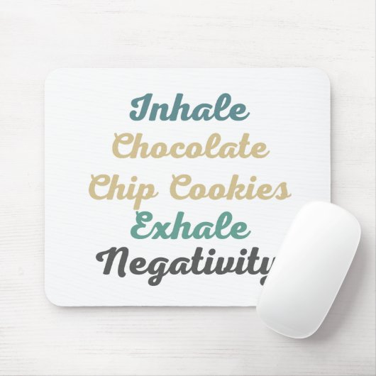Inhalieren von Schokolade Chip Cookies Exhale Nega Mousepad (Mit Mouse)