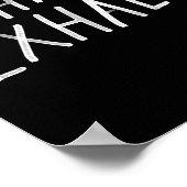 Inhalieren, Yoga-Ausatmen Poster (Ecke)