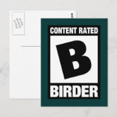 Inhalt B: Vogelbeobachter Postkarte (Vorne/Hinten)