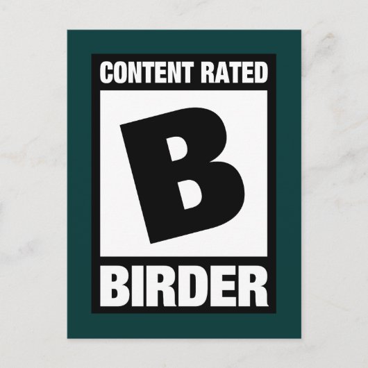 Inhalt B: Vogelbeobachter Postkarte (Vorderseite)