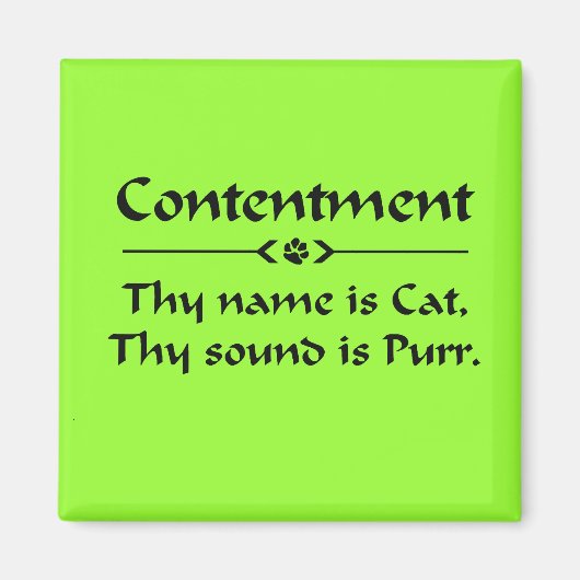 Inhalt dein Name ist Katze Magnet (Vorne)