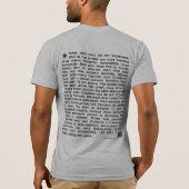 Inhalt, Verzicht T-Shirt (Rückseite)