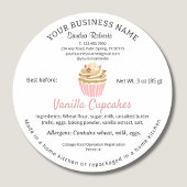 Inhaltsstoffe der kalifornischen Hütte Runder Aufkleber