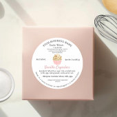 Inhaltsstoffe der kalifornischen Hütte Runder Aufkleber