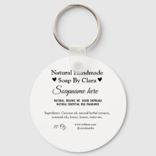 Inhaltsstoffe der Seifennahrung Gewicht der Websit Schlüsselanhänger