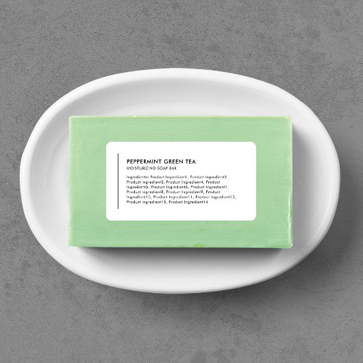 Inhaltsstoffe der vertikalen Linie listen Moderne Adressaufkleber