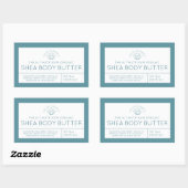 Inhaltsstoffe des Beauty-Produkts aquamarines Lotu Rechteckiger Aufkleber (Blatt)