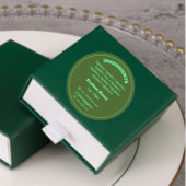 Inhaltsstoffe Etikett Runder Aufkleber