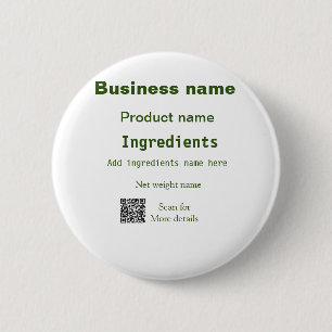 Inhaltsstoffe geben den Namen der Produkt-Gewichts Button